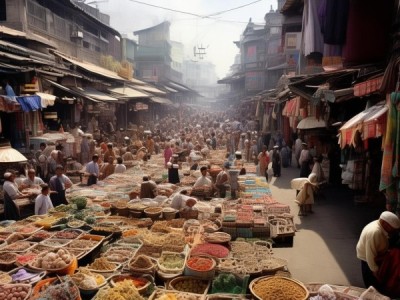 商贸之城，市场与贸易的动态与影响
