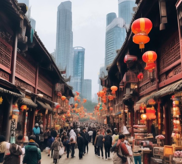 南充西部商贸城，商业与文化的交融